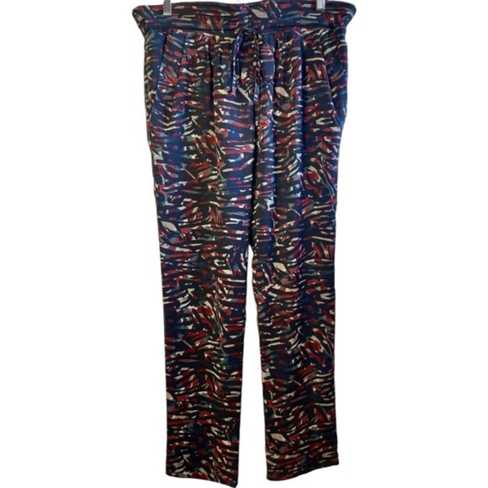 IRO Masha Drawstring Waist Pull On Pants Colorful Print Women's Size 2 (6-8}